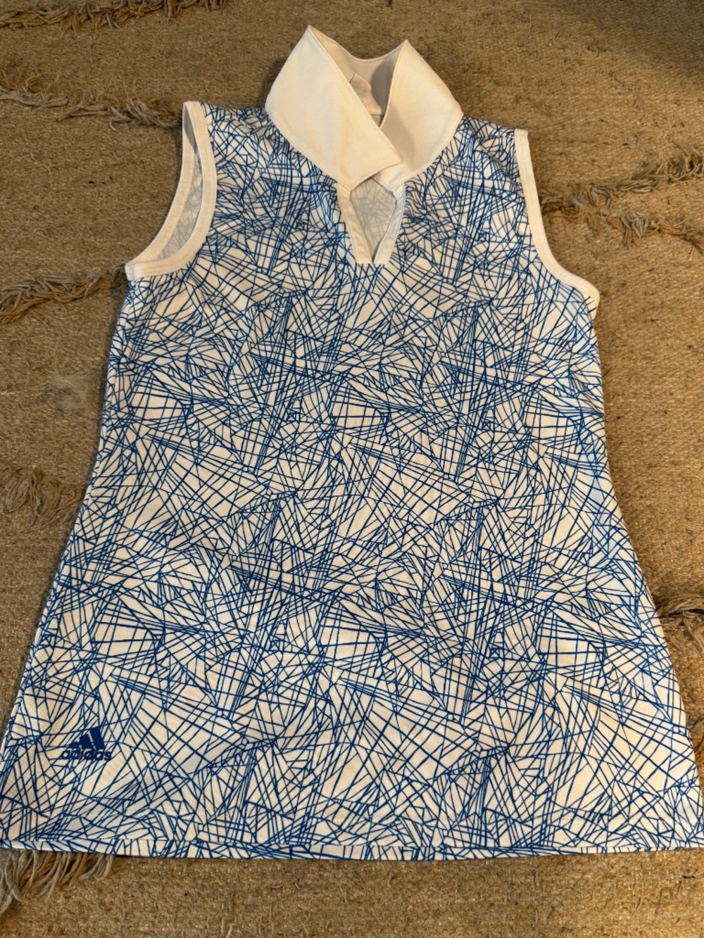 Adidas Sleeveless Girls Golf Polo Shirt